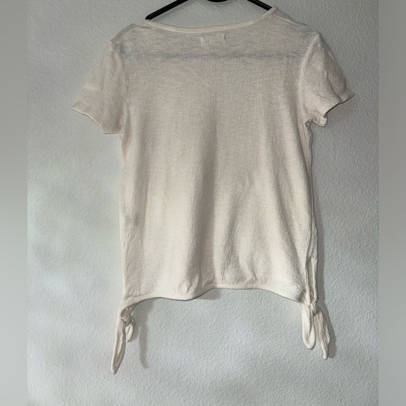 Madewell- Side knot tie- 100% cotton- size xxs- off white - Picture 2 of 4